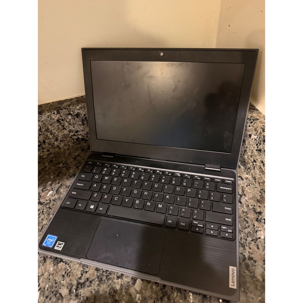Lenovo 100e 2nd Gen 81M8 Intel Laptop Black For Parts Repair Only No Cord